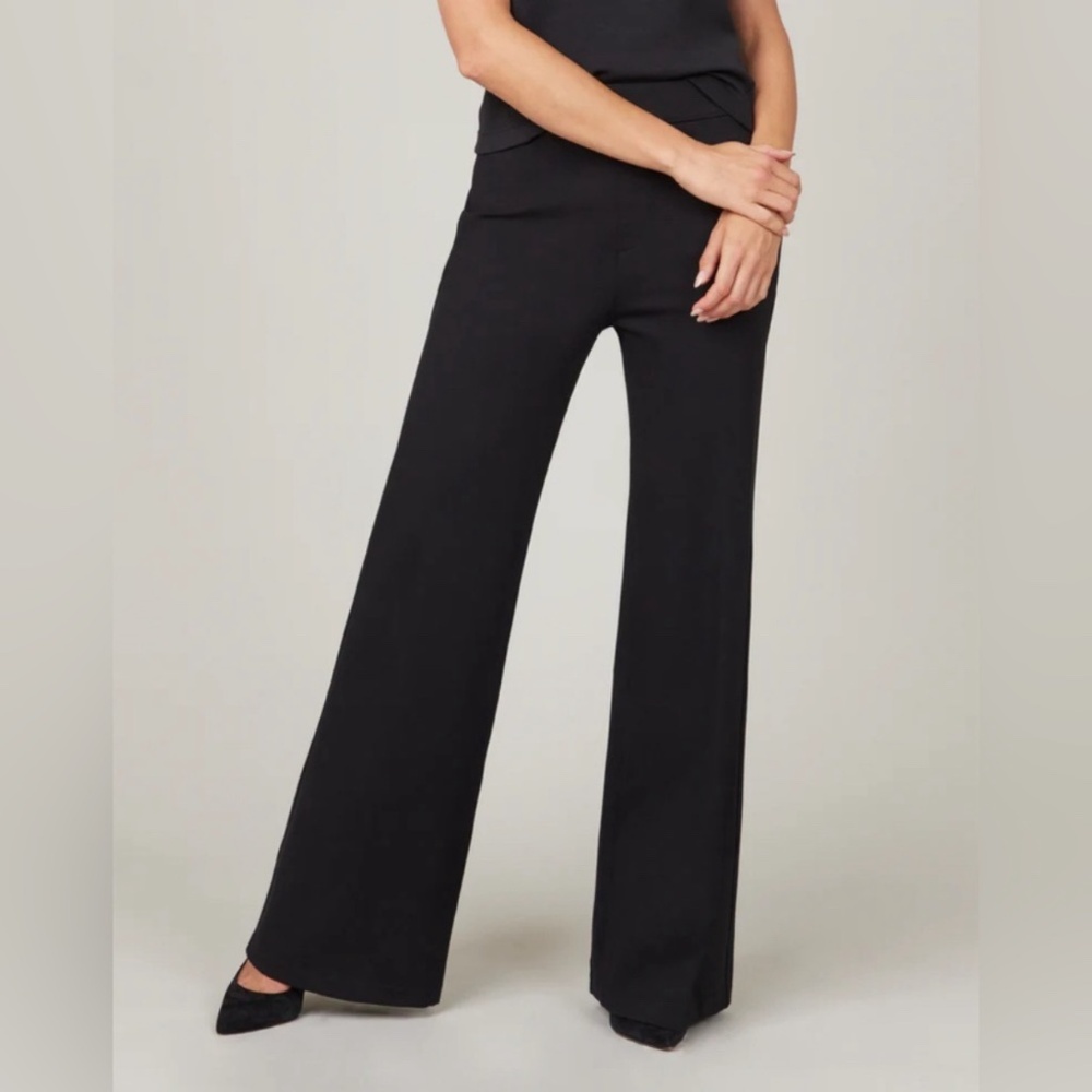 SPANX Wide Leg Pants in Black